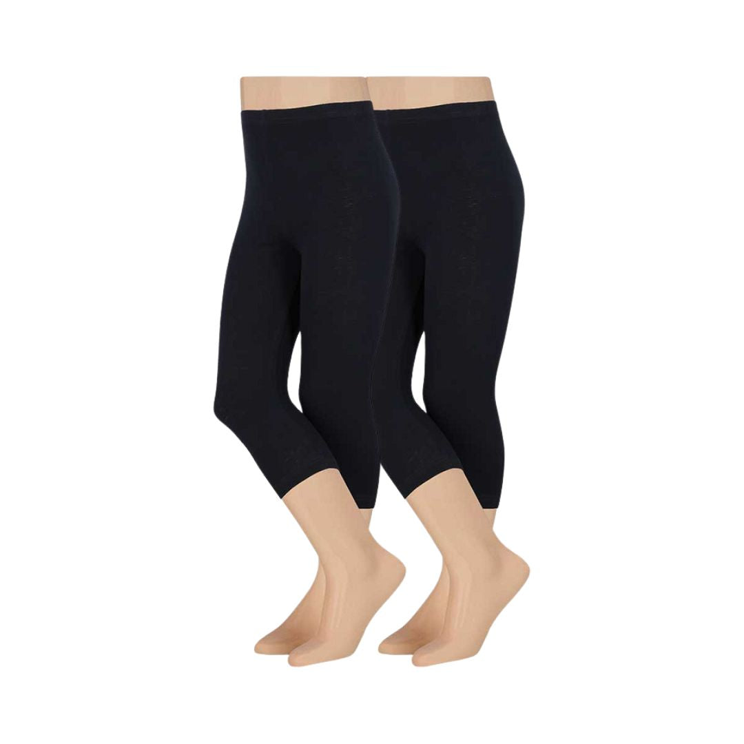 Leggings Mädchen - Capri - Baumwolle - 2er-Pack