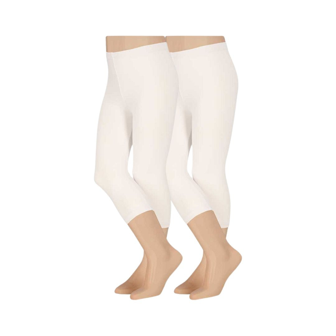 Leggings Mädchen - Capri - Baumwolle - 2er-Pack