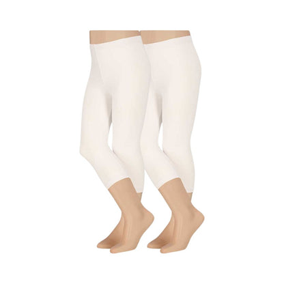 Leggings Mädchen - Capri - Baumwolle - 2er-Pack