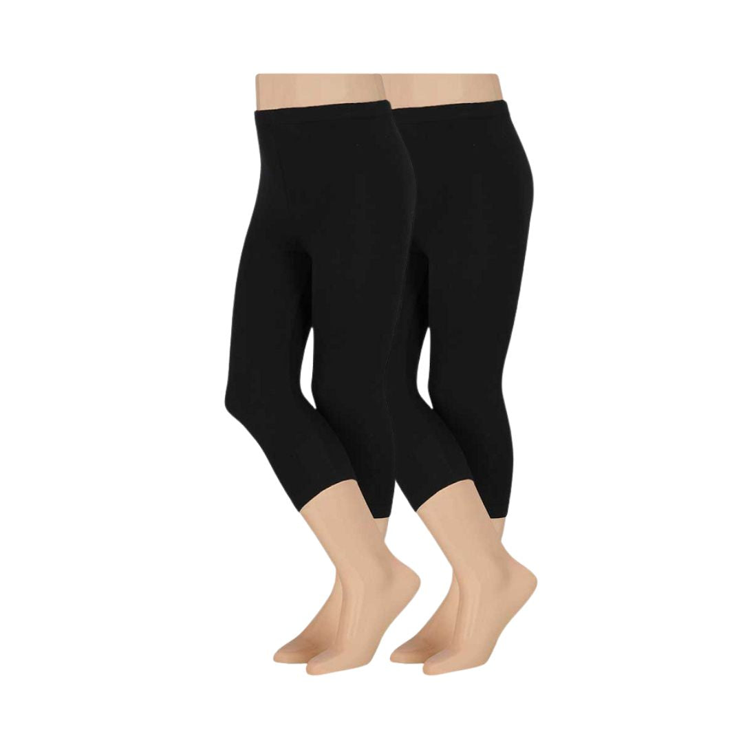 Leggings Mädchen - Capri - Baumwolle - 2er-Pack