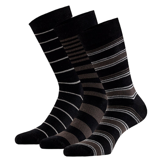 Socken aus Bio-Baumwolle für Männer - Multi Black - 6 Paare