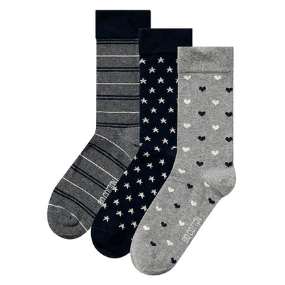 Socken aus Bio-Baumwolle für Frauen - Multi Grey - 6er-Pack