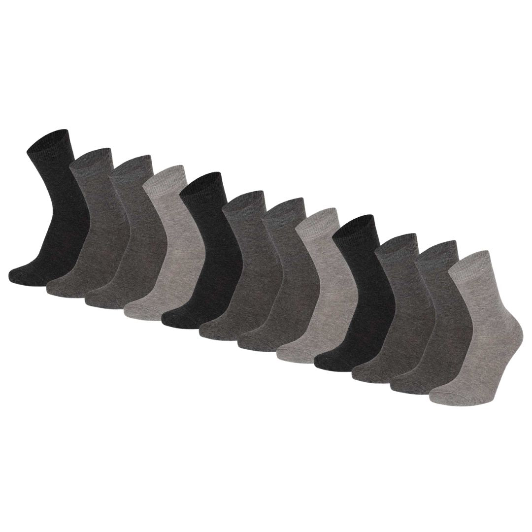 Basic-Kindersocken – Bio-Baumwolle – 12er-Pack