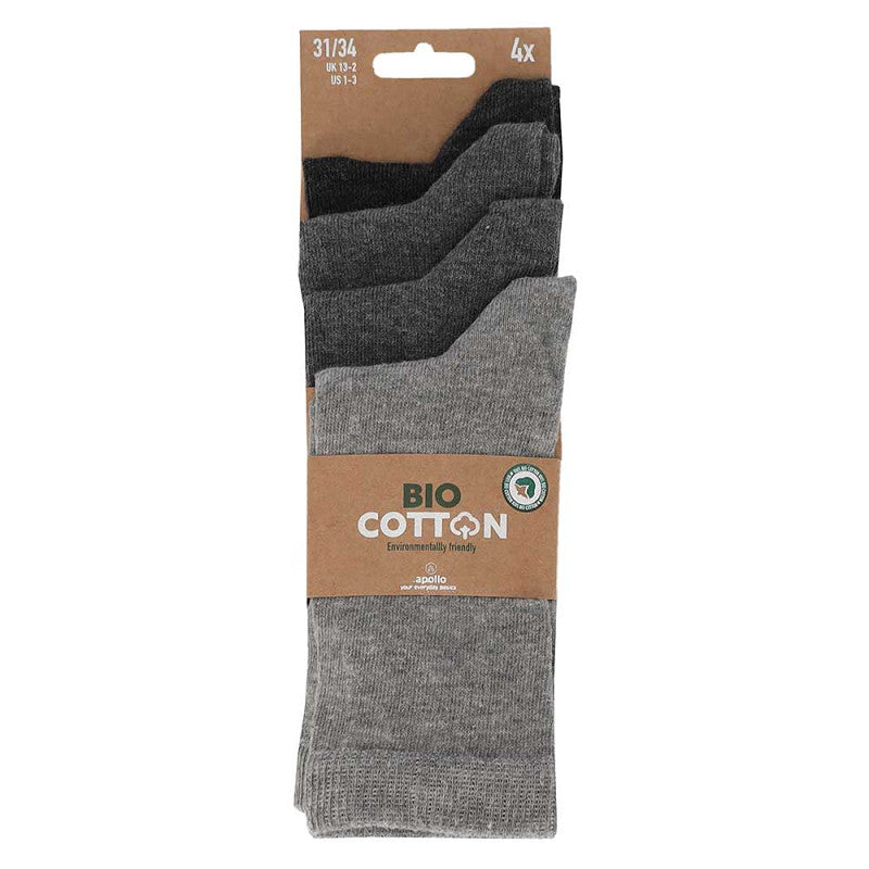 Basic-Kindersocken – Bio-Baumwolle – 12er-Pack