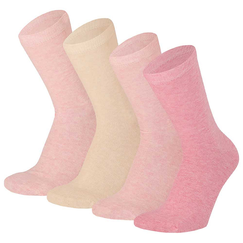 Basic-Kindersocken – Bio-Baumwolle – Rosa – 4er-Pack