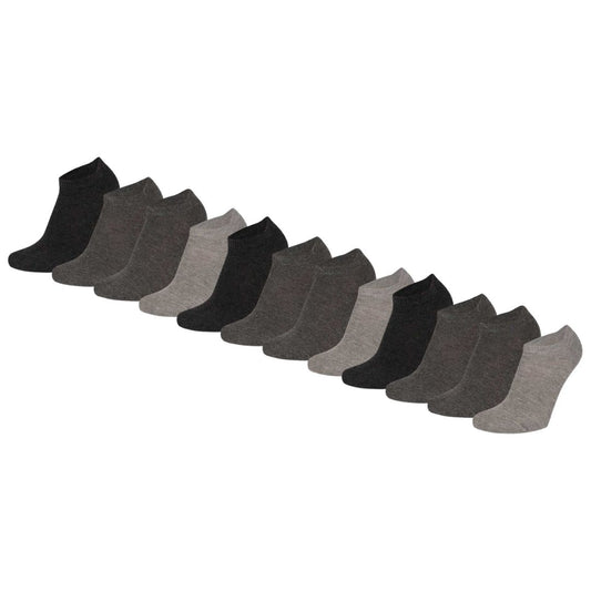 Sneaker socks kids organic cotton - 4-Pak - Gray (copy)