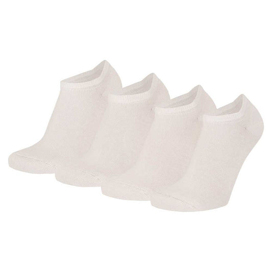 Trainer Socken Kinder Bio-Baumwolle - 4er-Pack - Weiß