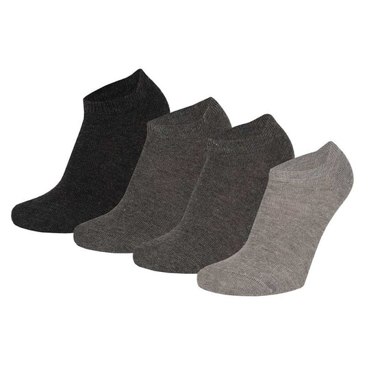 Chaussettes de sport enfants en coton bio - 4-Pak - Gris