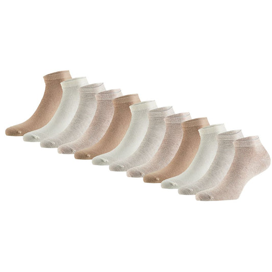 Sneakersocken aus Bio-Baumwolle – Beige – 12er-Pack