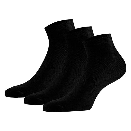 Chaussettes de sport en coton biologique - Noir - 4 paires