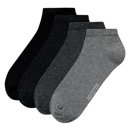 Trainersocken aus Bio-Baumwolle - Multi Grey - 4 Paar