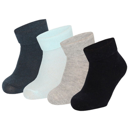 Baby-Socken Baumwolle - 4er-Pack - Multi Blau - 6/12M