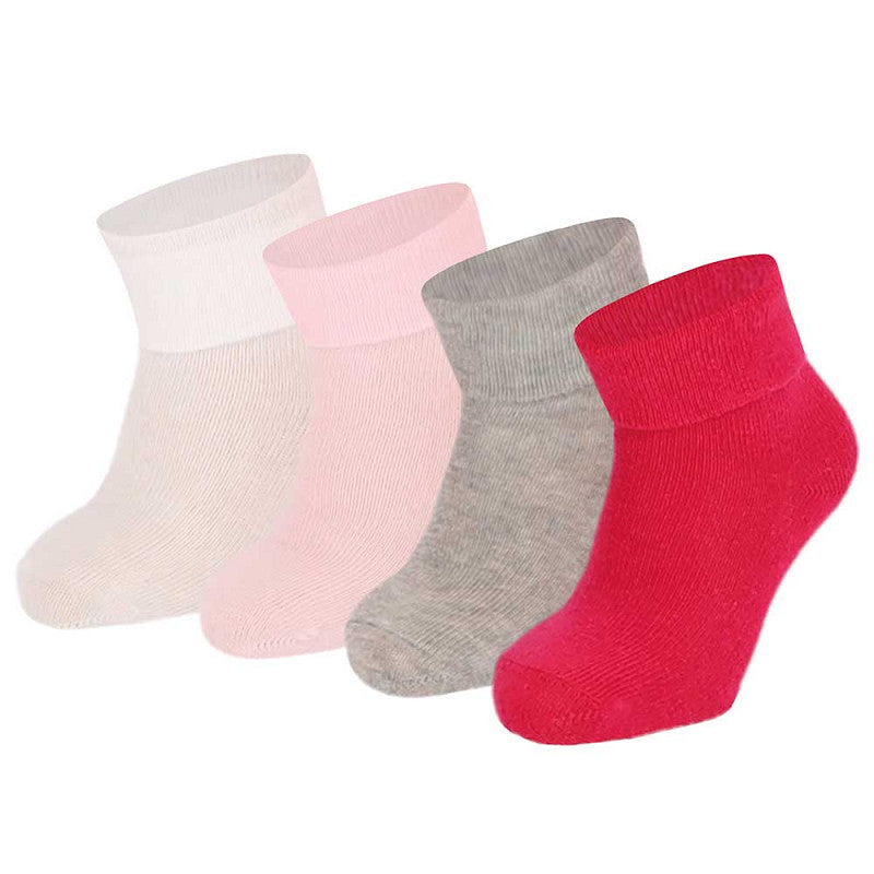 Chaussettes bébé en coton - Lot de 4 - Multi Pink - 6/12M