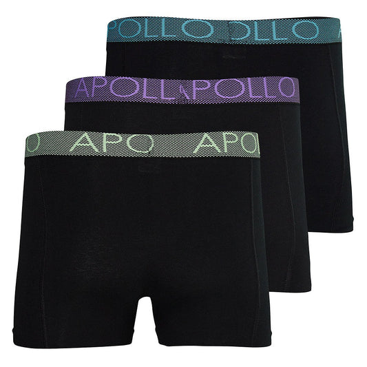 Herren-Boxershorts schwarz 3er-Pack