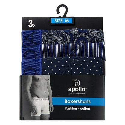 Boxershort heren paisley blue 3-pak