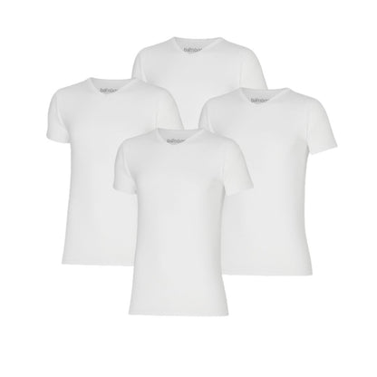 Bamboe T-Shirt Heren - V-Hals - 4-Pack Voordeelpakket