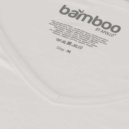 Bamboe T-shirt Heren - Diepe V-Hals - Wit