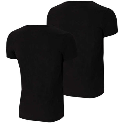 Bamboe T-shirt Heren - Diepe V-Hals - Zwart