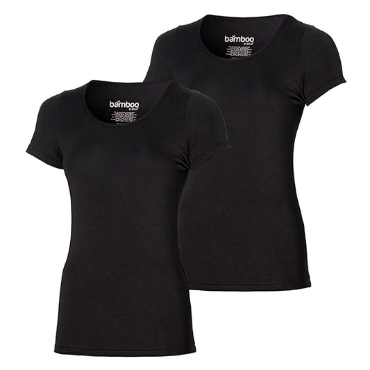 T-shirt en bambou pour femmes noir