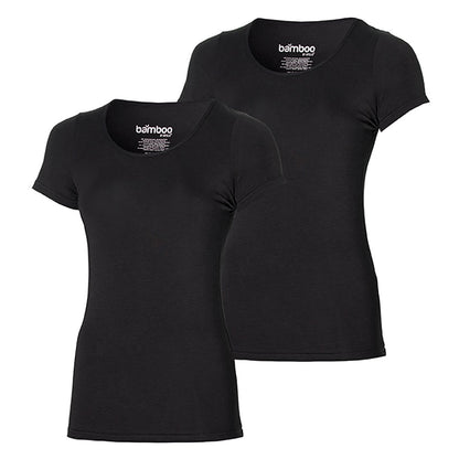 Bamboe T-Shirt Dames - 4-Pack - Voordeelpakket