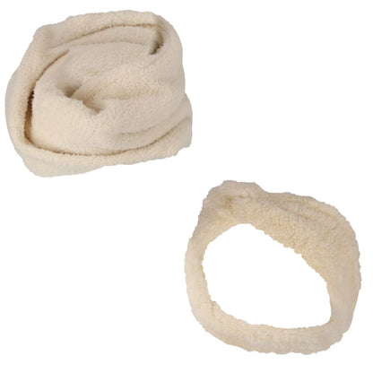 Schlauchschal und Stirnband – Teddywolle