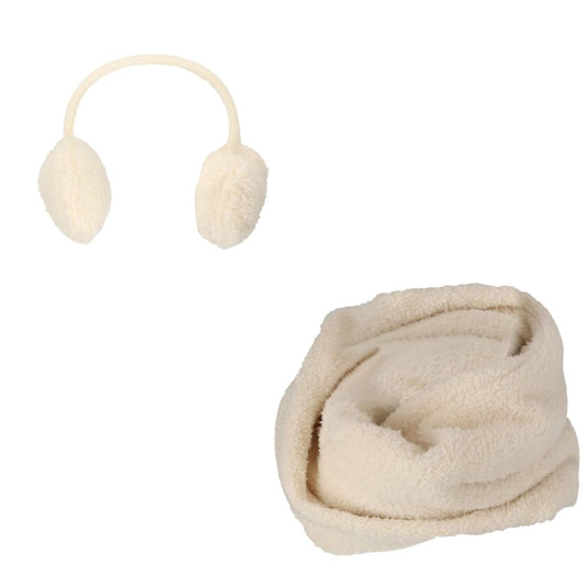 Colsjaal & Oorwarmers - Teddy Wol - One Size