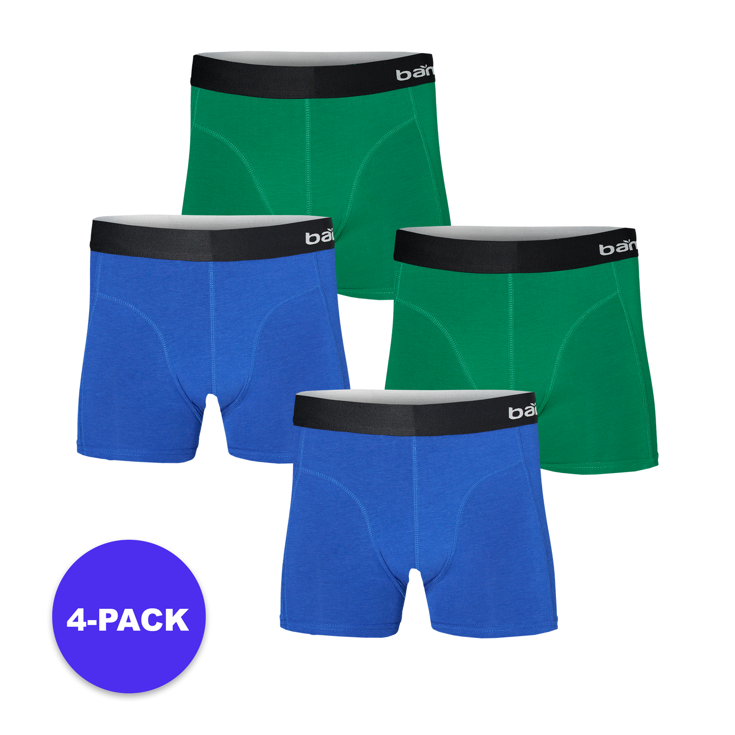 Bambus-Boxershorts Herren schwarz