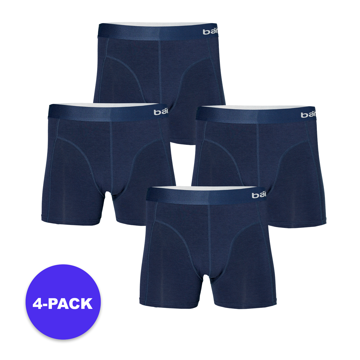 Bambus-Boxershorts Herren schwarz