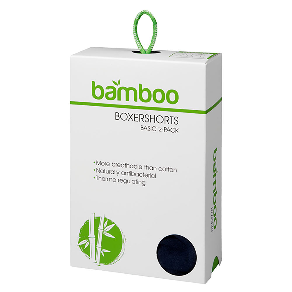 Bambus-Boxershorts Herren schwarz