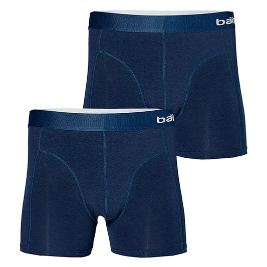 Boxer en bambou homme bleu marine