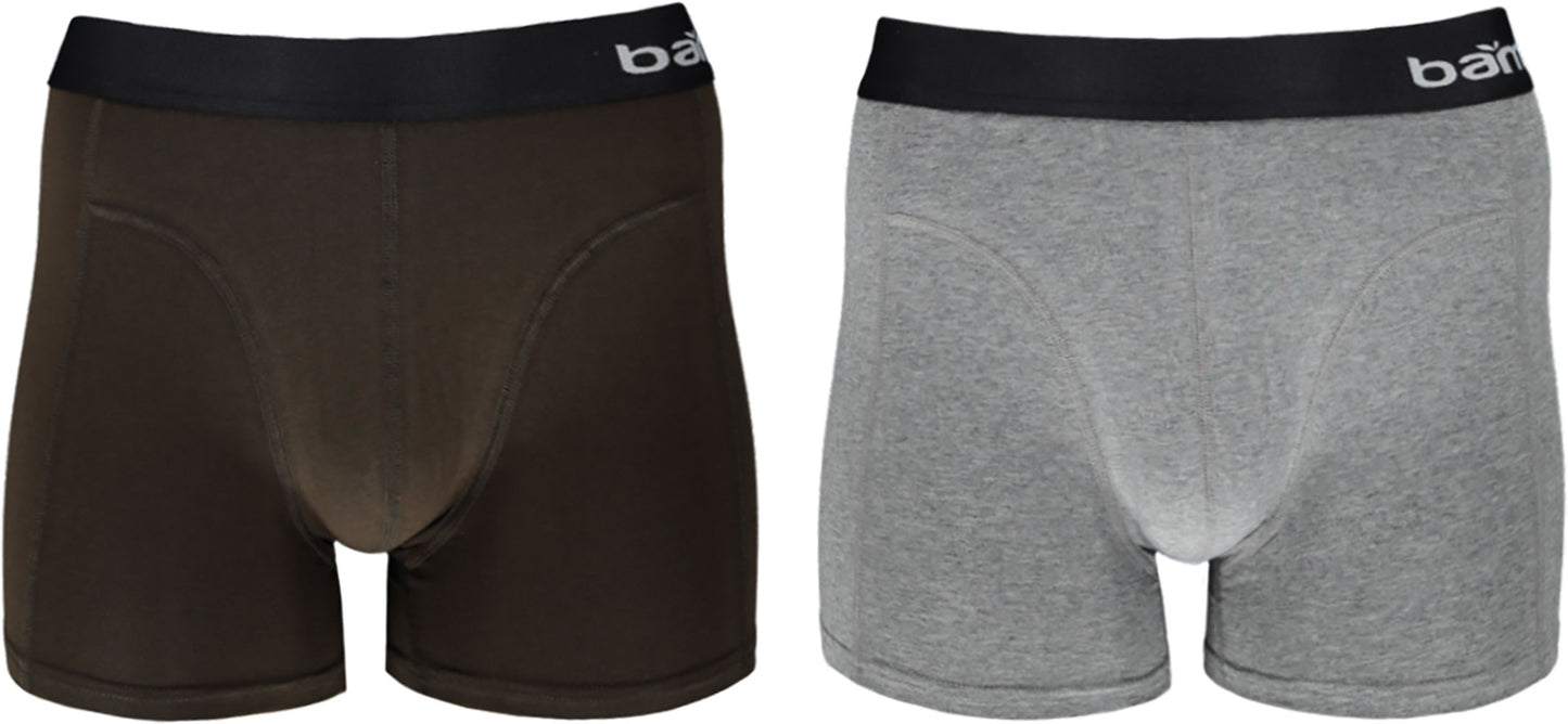 Bambus-Boxershorts Herren schwarz