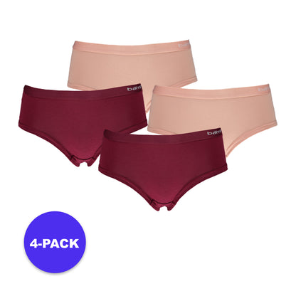 Bamboe Hipsters Dames - 4-Pack - Voordeelpakket