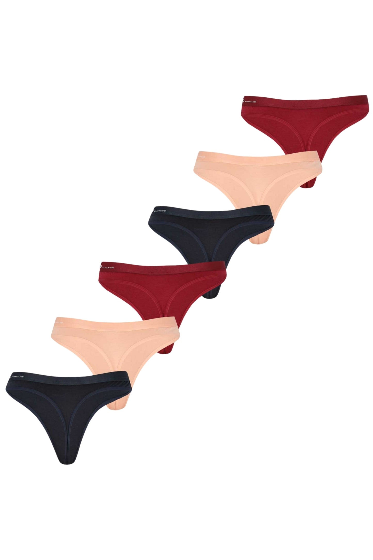 Bambus-Tangas für Damen – 6er-Pack