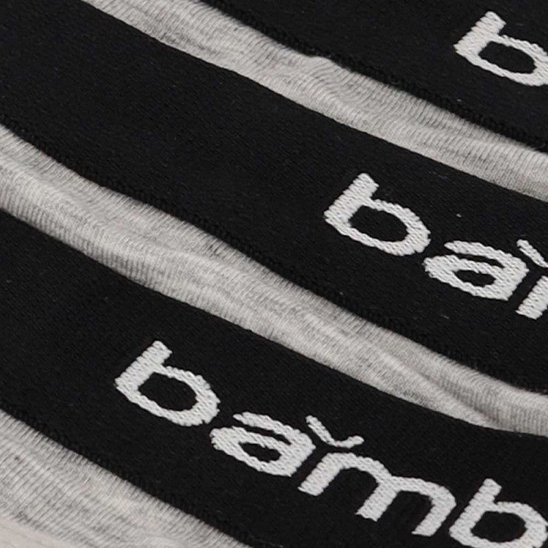 Bambusowe stringi damskie - czarne - 3-pak