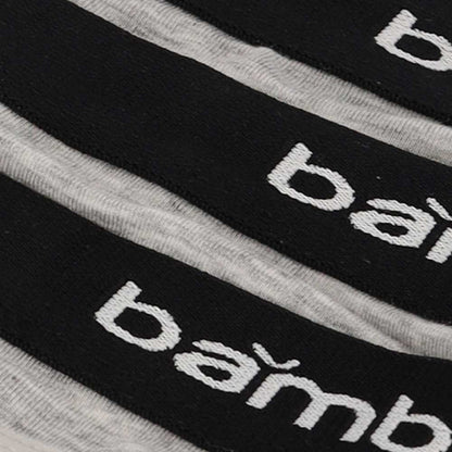 Bambusowe stringi damskie - czarne - 3-pak