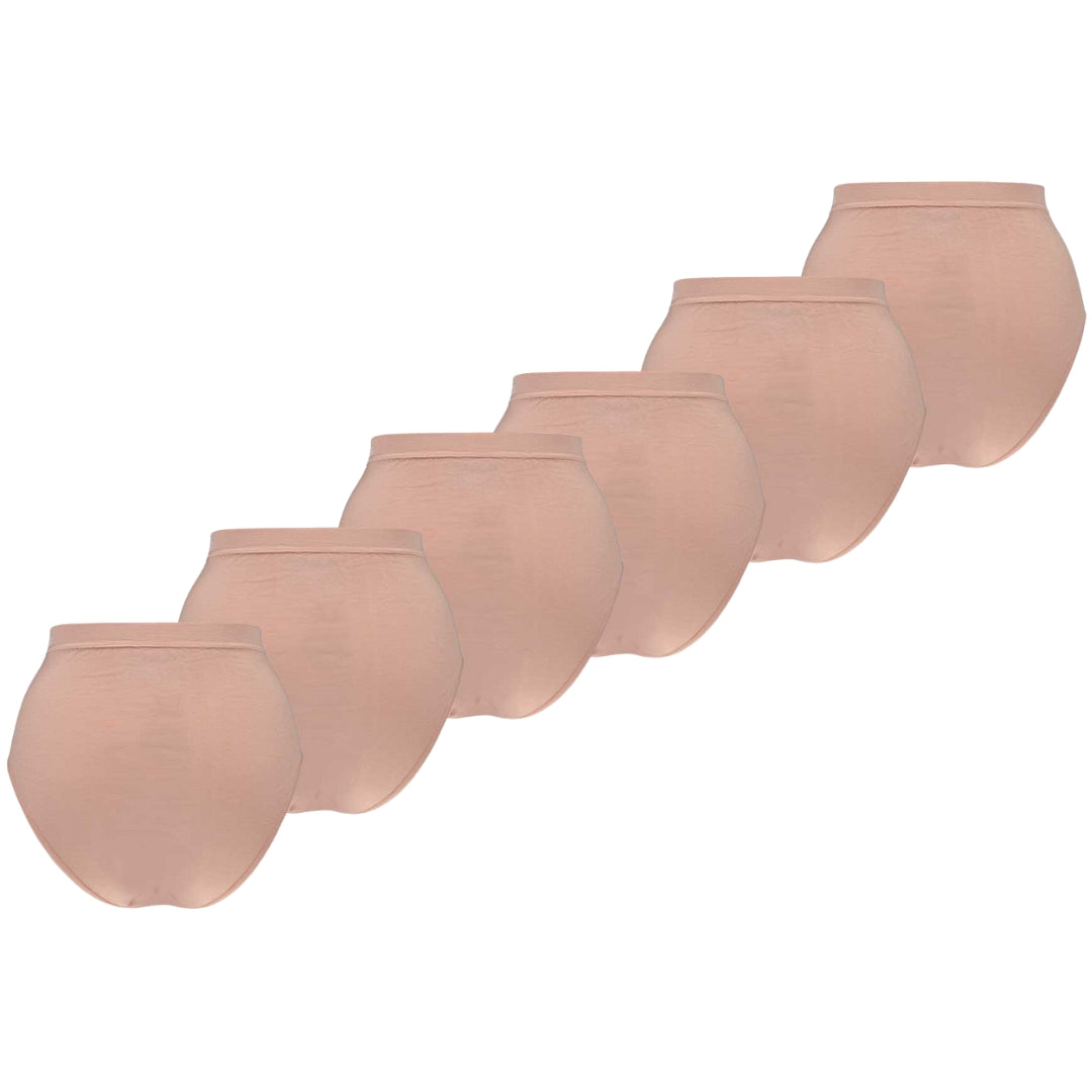 Bambus-Slips mit hoher Taille – Schwarz – 3er-Pack