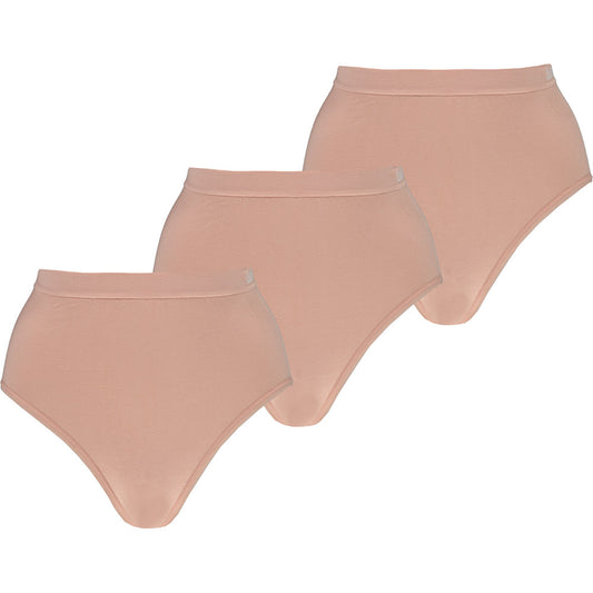 Slip en bambou taille haute - Peau -3-Paquets