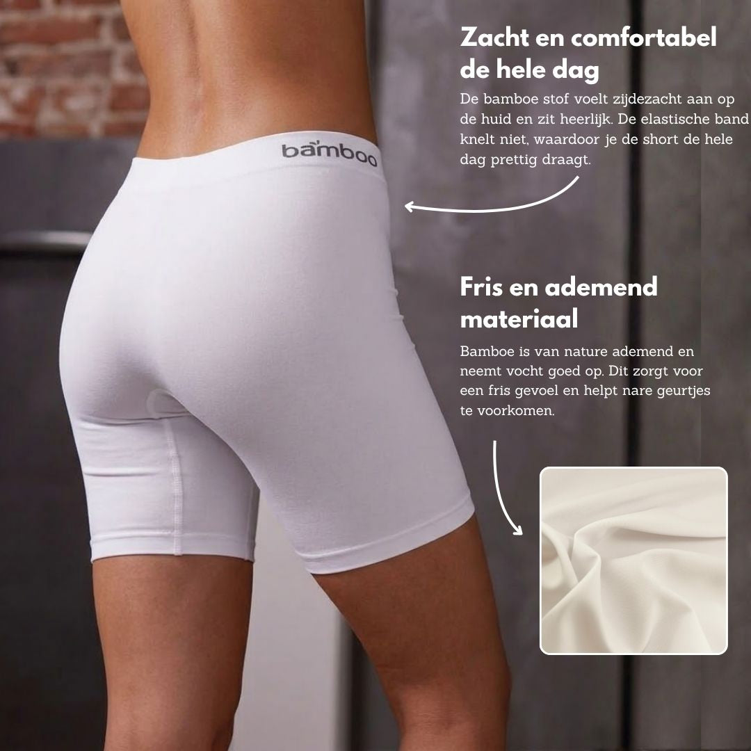 Bamboe Short Naadloos - Zwart/Wit - 3-Pak