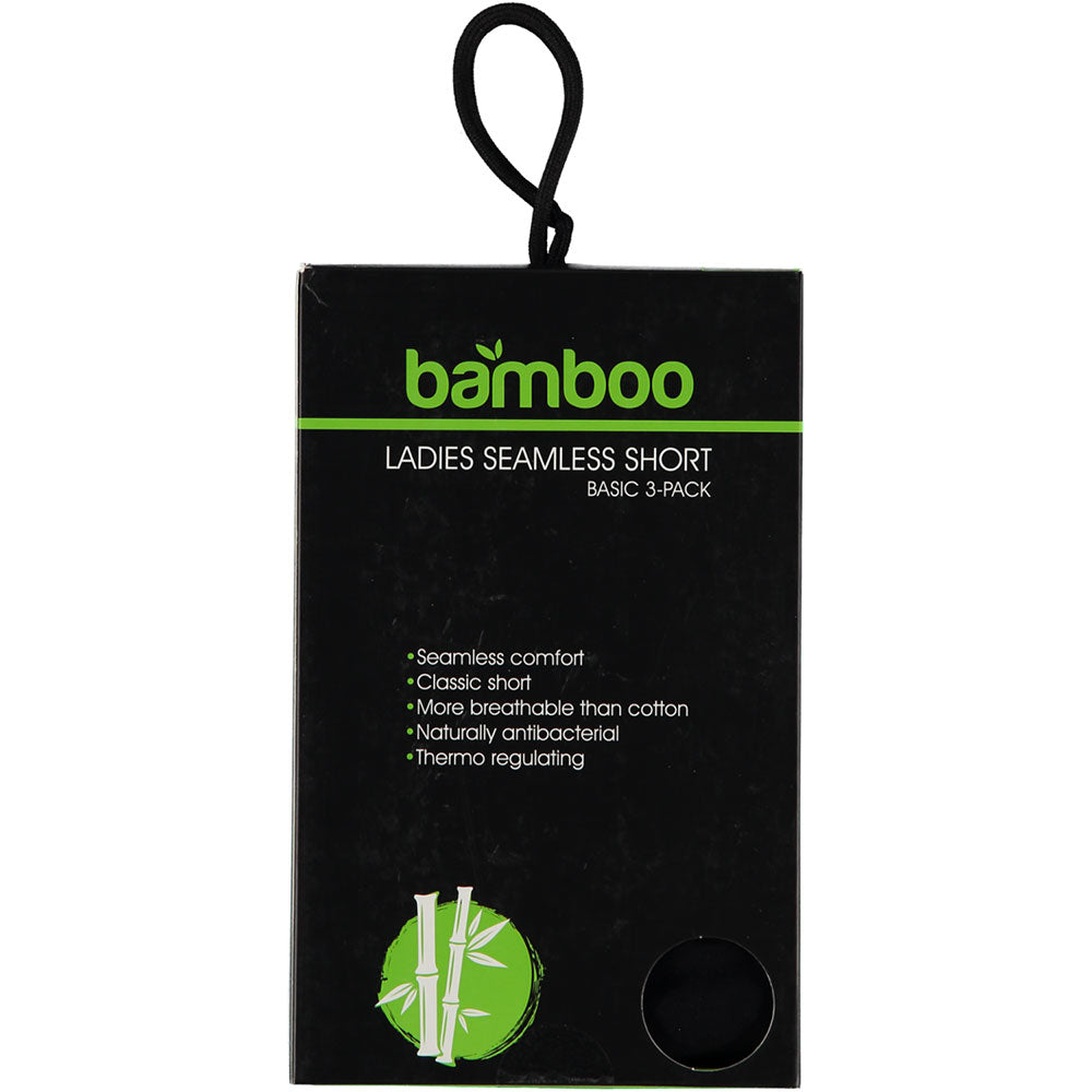 Bamboe Short Naadloos - Zwart/Wit - 3-Pak