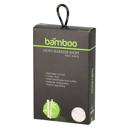 Bamboe Short Naadloos - Zwart/Wit - 3-Pak