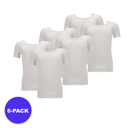 Bamboe Jongens T-Shirt - Ronde Hals - 6-Pack - Voordeel