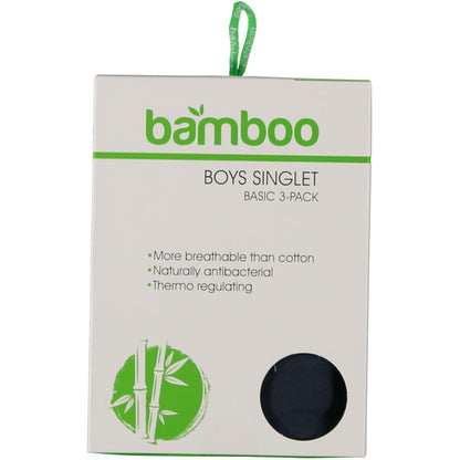 Bamboo Jungen Hemd - Schwarz - 6er-Pack - Vorteilspack