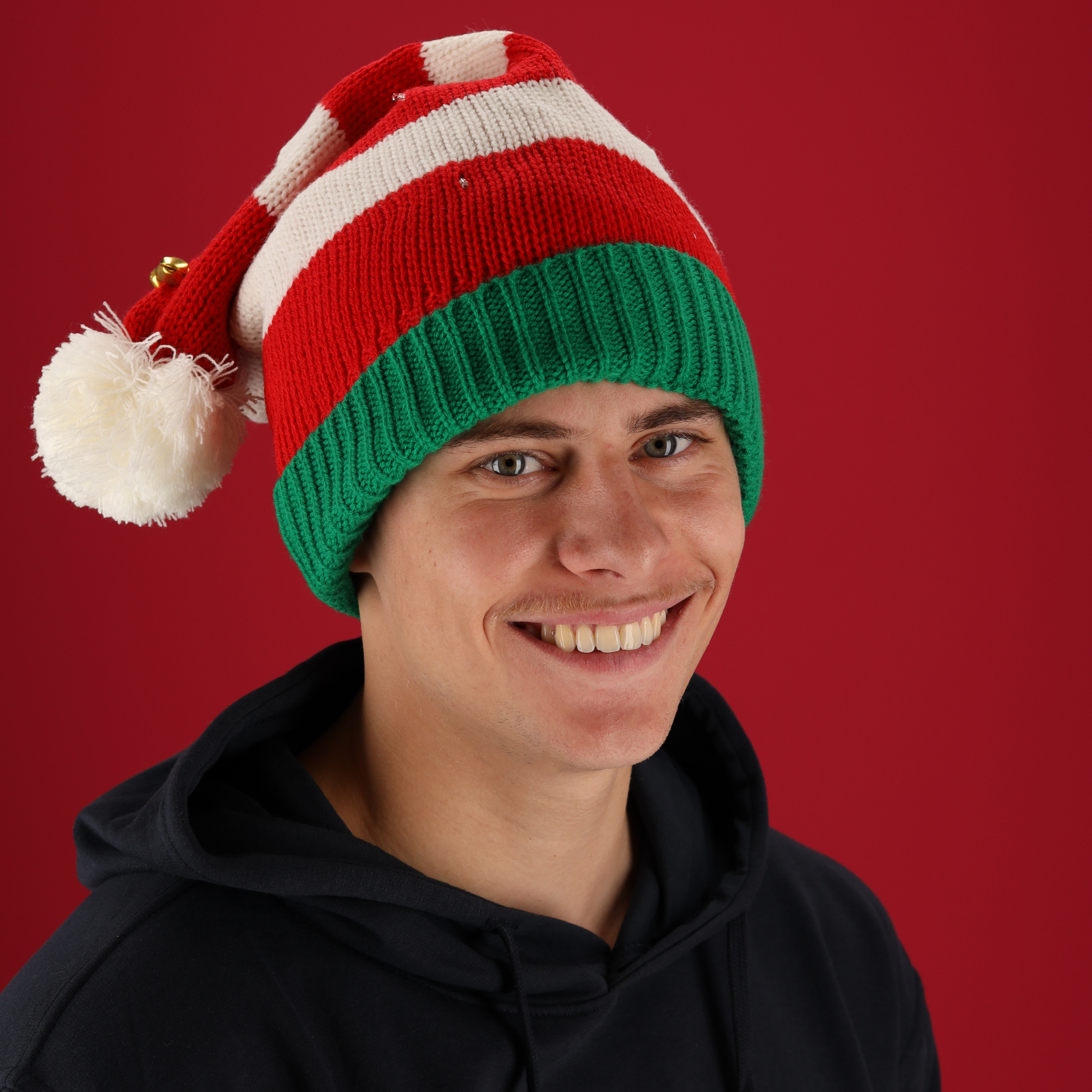Qtuie Kerstman muts met ledverlichting, kerstmuts, uniseks, wintermuts, verlicht licht, eenheidsmaat, kerstcadeaus, cadeaus voor heren, dames, kinderen (dinosaurus Qtuie Kerstman muts met ledverlichting, kerstmuts, uniseks, wintermuts, verlicht licht, eenheidsmaat, kerstcadeaus, cadeaus voor heren, dames, kinderen (dinosaurus