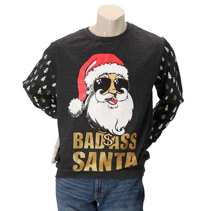 Kersttrui heren - Badass Santa