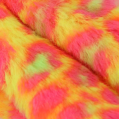 Haarband - fake fur - neon