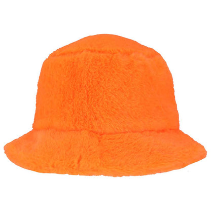 Buckethat - fake fur - neon