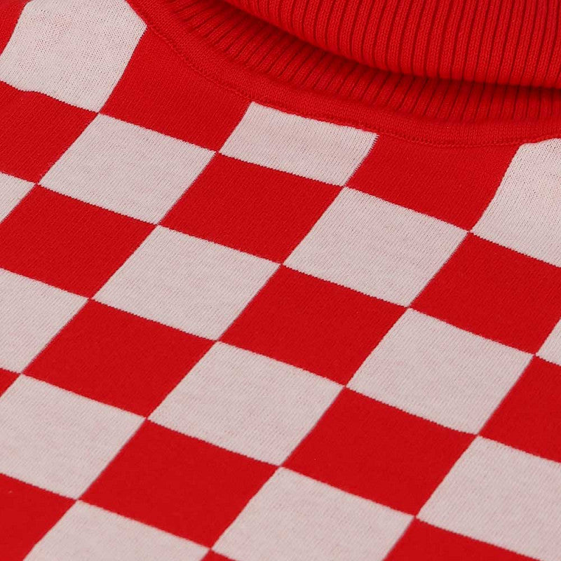 Pull de carnaval du Brabant tricoté - Col roulé
