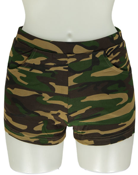 Dames hotpants met print - Hotpants carnaval