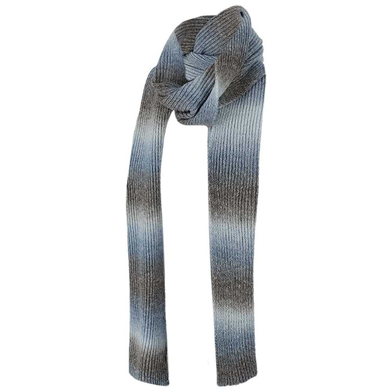 Gebreide sjaal dames - Multi Denim