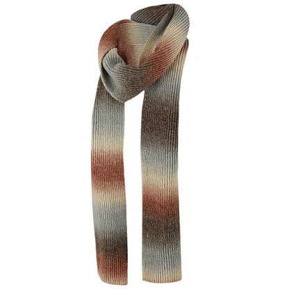 Gestrickter Damenschal – Multi Neutrals